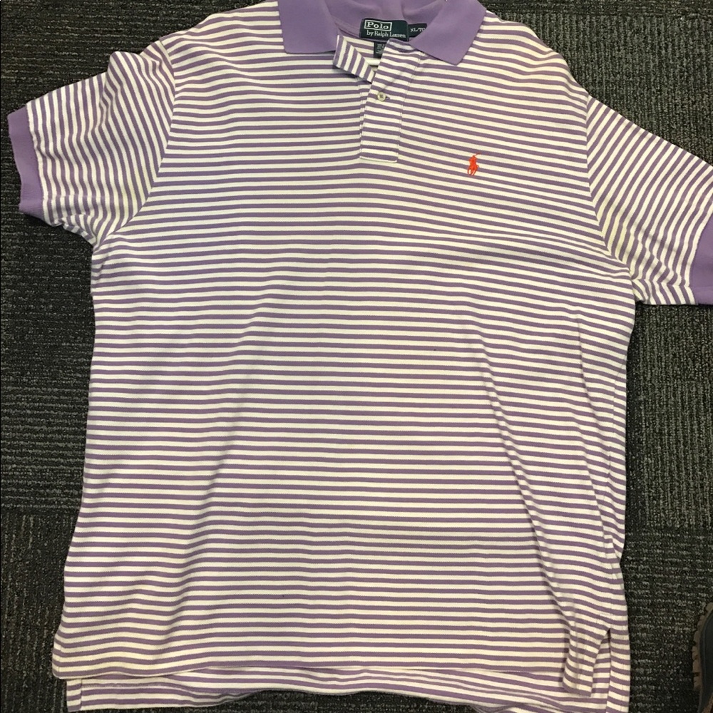 Polo by Ralph Lauren Purple stripe Orange horse XL